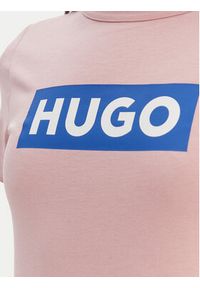 Hugo - HUGO T-Shirt Classic 50510772 Różowy Slim Fit. Kolor: różowy. Materiał: bawełna #2