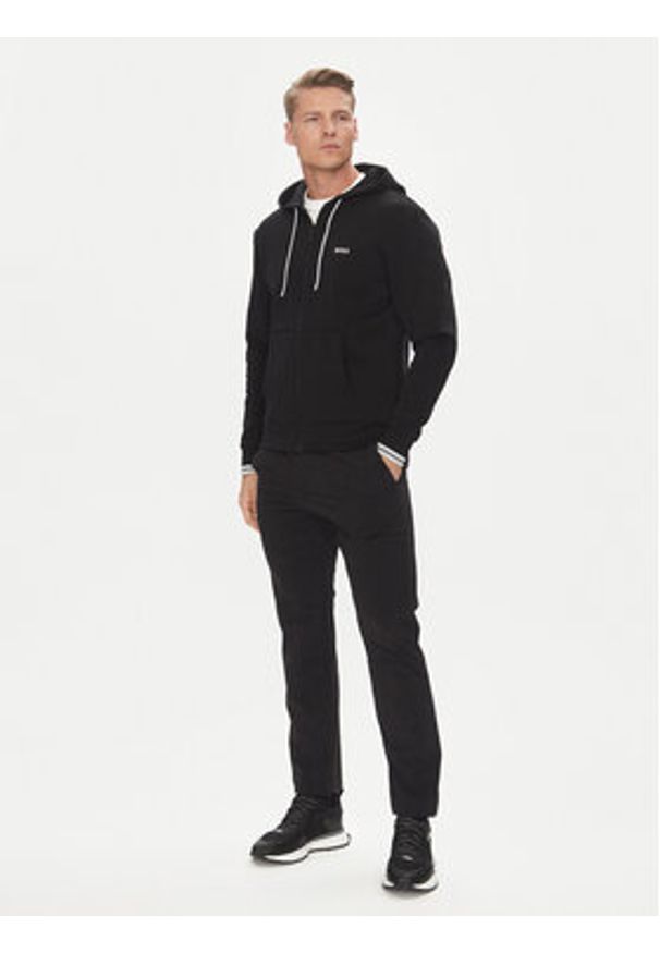 BOSS Bluza Fz Zone 50542974 Czarny Regular Fit. Kolor: czarny. Materiał: bawełna, syntetyk