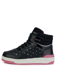 Geox Sneakersy J Washiba Girl J36HXA 004AS C0922 D Czarny. Kolor: czarny. Materiał: skóra