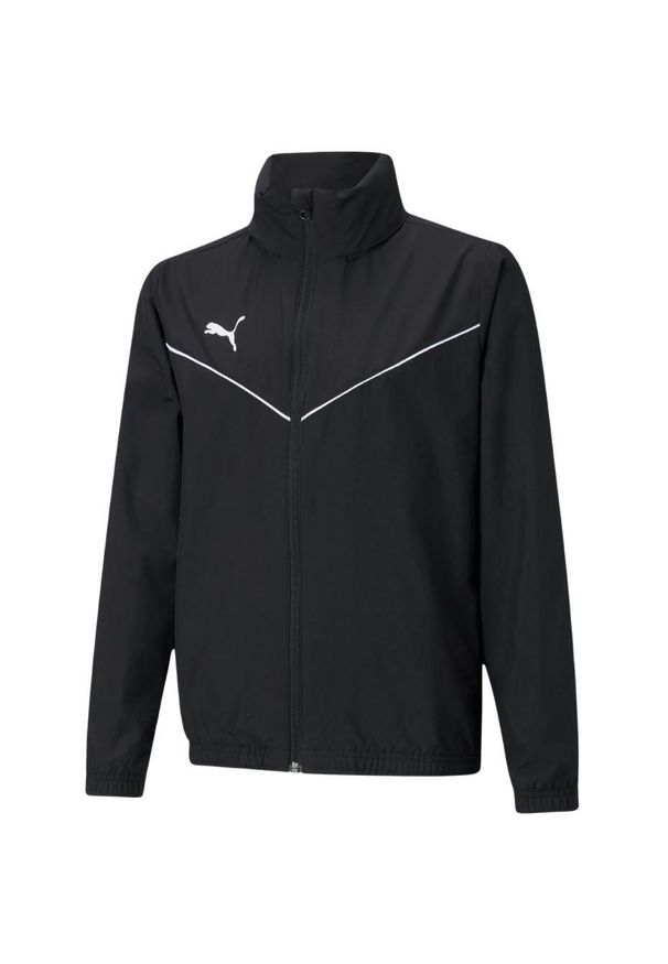 Kurtka piłkarska dla dzieci Puma teamRISE All Weather Jacket. Kolor: wielokolorowy, czarny, biały. Sport: piłka nożna