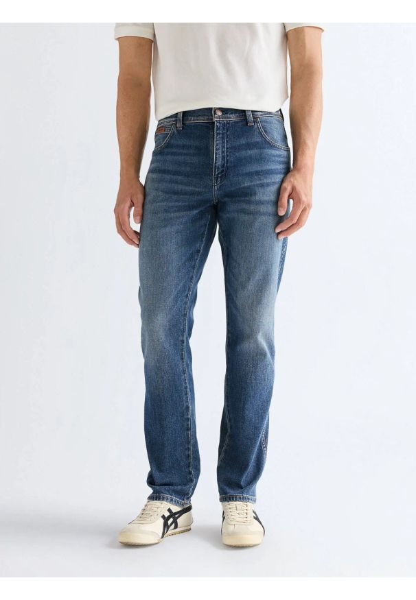 Wrangler - MESKIE SPODNIE WRANGLER TEXAS SLIM RUST BELT 112377808