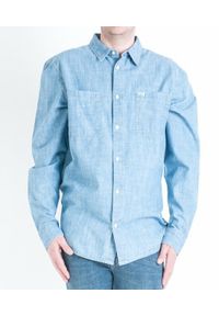 Lee - LEE WORKER SHIRT MĘSKA KOSZULA JEANSOWA JEANS WORKWEAR BLUE L67ZXQKR 112116999. Materiał: jeans #1