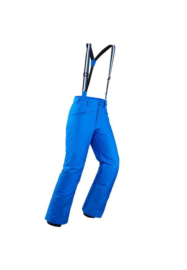 WEDZE - Spodnie narciarskie 180 męskie. Kolor: niebieski. Materiał: poliester, materiał. Sport: narciarstwo