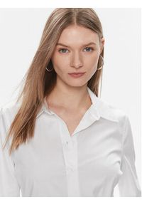 Calvin Klein Koszula K20K206462 Biały Slim Fit. Kolor: biały. Materiał: bawełna