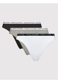 TOMMY HILFIGER - Tommy Hilfiger Komplet 3 par fig klasycznych 3p UW0UW02828 Kolorowy. Materiał: bawełna. Wzór: kolorowy #1