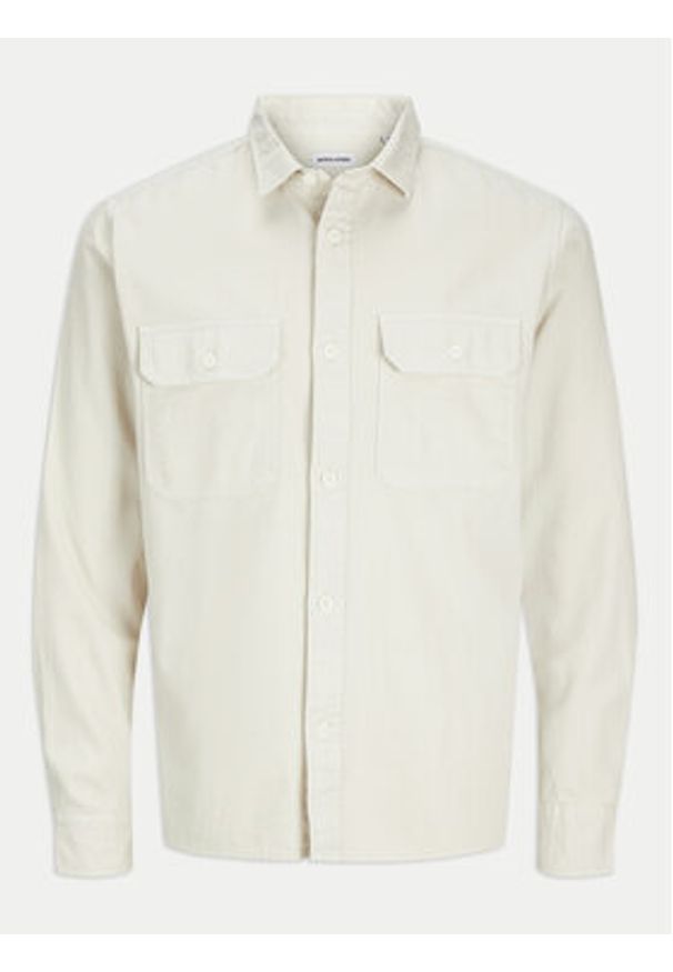 Jack & Jones Koszula jeansowa Travis 12269262 Beżowy Comfort Fit. Kolor: beżowy. Materiał: bawełna