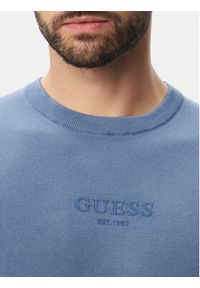 Guess Sweter M6YR12 Z0917 Niebieski Regular Fit. Kolor: niebieski. Materiał: wiskoza #2