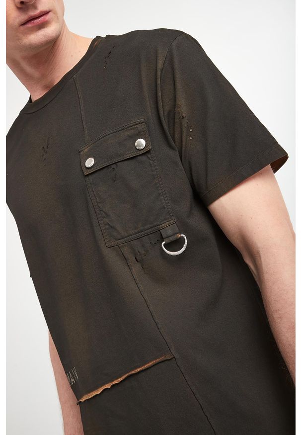 Balmain - T-shirt męski BALMAIN. Materiał: bawełna. Wzór: nadruk