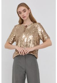Złota bluzka Patrizia Pepe casualowa, na co dzień 8C0501