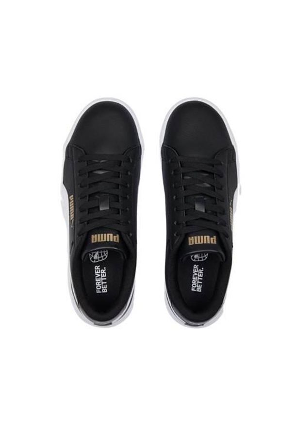 Buty do chodzenia damskie Puma Smash Platform V3. Zapięcie: sznurówki. Kolor: czarny. Materiał: skóra, materiał, tkanina, guma, syntetyk. Szerokość cholewki: normalna. Obcas: na platformie. Sport: turystyka piesza