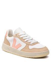 Sneakersy Veja V-10 Alveomesh VX0102823A White/Bellin/Almond. Kolor: beżowy. Materiał: materiał #1