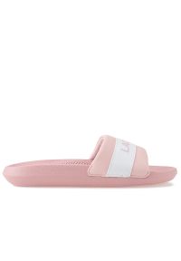 Lacoste Croco Slide > 741CFA0011208. Okazja: na plażę, na co dzień. Zapięcie: pasek. Materiał: guma, syntetyk, materiał, skóra ekologiczna. Wzór: aplikacja. Sport: pływanie #1