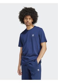 Adidas - adidas T-Shirt Trefoil Essentials IR9693 Granatowy Regular Fit. Kolor: niebieski. Materiał: bawełna