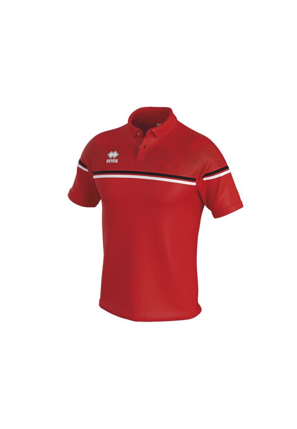 ERREA - Polo Errea dominic. Typ kołnierza: polo. Kolor: czerwony, wielokolorowy, czarny. Styl: elegancki
