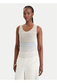 Guess Sweter W6GR08 Z0589 Beżowy Regular Fit. Kolor: beżowy. Materiał: wiskoza #1