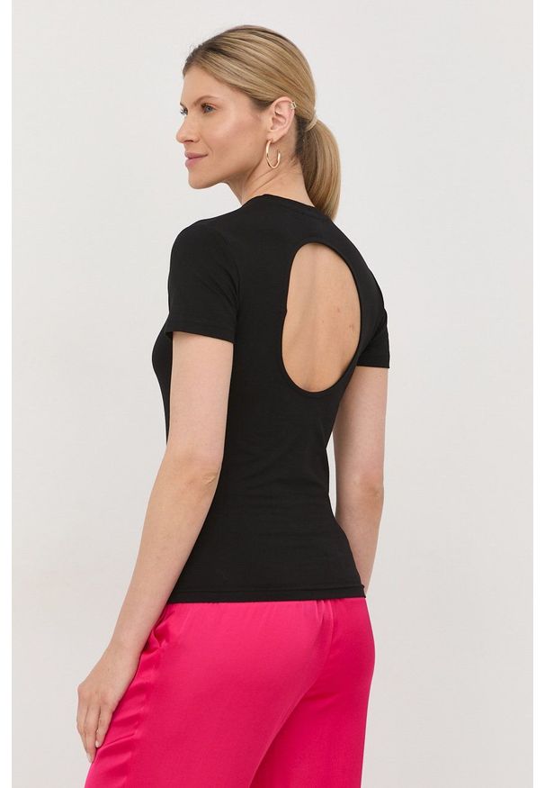 Birgitte Herskind t-shirt damski kolor czarny. Okazja: na co dzień. Kolor: czarny. Materiał: dzianina. Długość rękawa: krótki rękaw. Długość: krótkie. Styl: casual