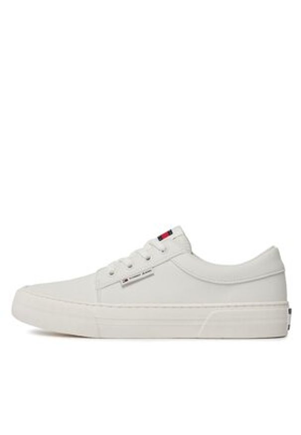 Tommy Jeans Sneakersy Tjm Vulc. Skate Derby Ess EM0EM01400 Écru. Materiał: skóra. Sport: skateboard