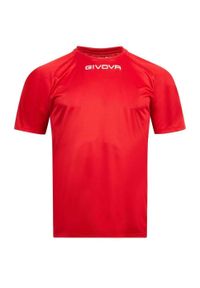 Givova - T-shirt Męski Capo. Kolor: czerwony