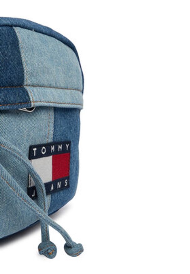 Tommy Jeans Saszetka Tjm Denim Patchwork Reporter AM0AM14287 Niebieski. Kolor: niebieski. Materiał: materiał