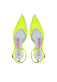 Chiara Ferragni Sandały CF3144-036 Żółty. Kolor: żółty. Materiał: skóra #5