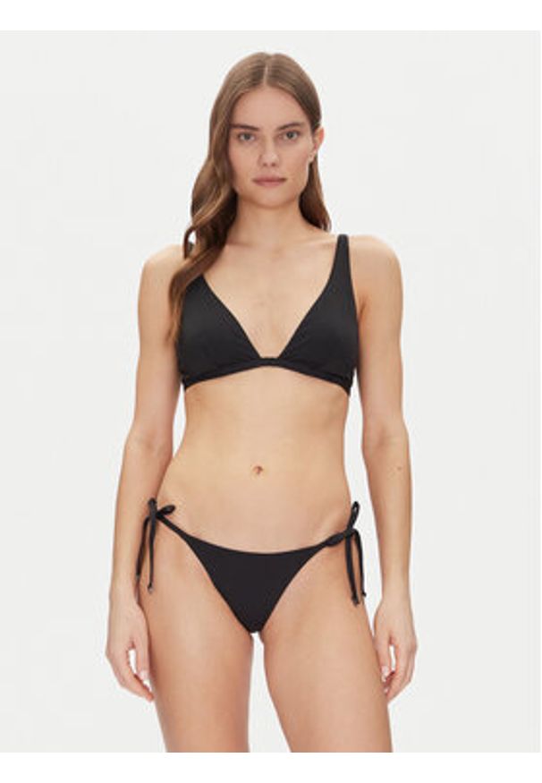 Calvin Klein Swimwear Dół od bikini String Side Tie KW0KW02704 Czarny. Kolor: czarny. Materiał: syntetyk
