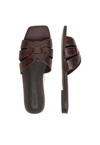 Gino Rossi - GINO ROSSI Klapki C-WS1190-01 Brązowy. Kolor: brązowy. Materiał: skóra #2