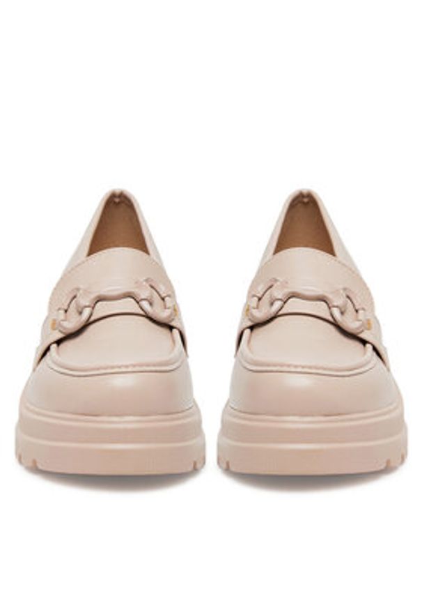 DeeZee Loafersy DFY-18 Beżowy. Kolor: beżowy. Materiał: materiał, syntetyk