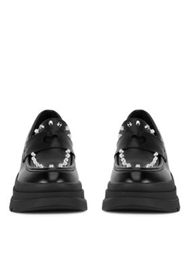 DeeZee Loafersy 20253-5 Czarny. Kolor: czarny. Materiał: materiał, syntetyk, skóra