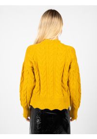 Pinko Sweter "Chianti" | 1G166W Y79B | Chianti | Kobieta | Żółty. Okazja: na co dzień. Kolor: żółty. Materiał: poliester, wiskoza, poliamid. Styl: casual