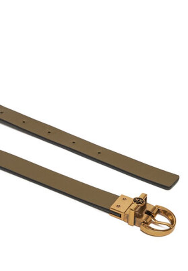 Pinko - PINKO Pasek Damski Love Berry H2 Reversible 20251 PLT1 104592 A2BY Czarny. Kolor: czarny. Materiał: skóra