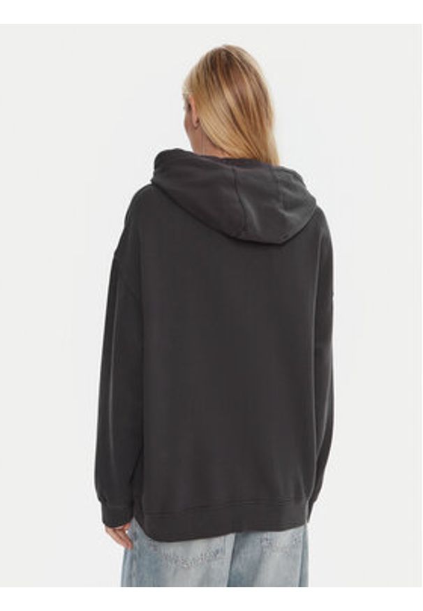 Quiksilver Bluza Esential Hoodie EQWFT03191 Szary Oversize. Kolor: szary. Materiał: bawełna