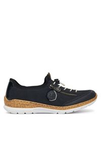 Sneakersy Rieker. Kolor: niebieski