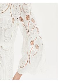 Luisa Spagnoli Sukienka letnia Pigna 540712 Biały Regular Fit. Kolor: biały. Materiał: bawełna. Sezon: lato #4