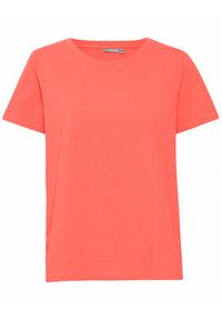 Fransa T-Shirt 20605388 Koralowy Regular Fit. Kolor: pomarańczowy. Materiał: bawełna #3