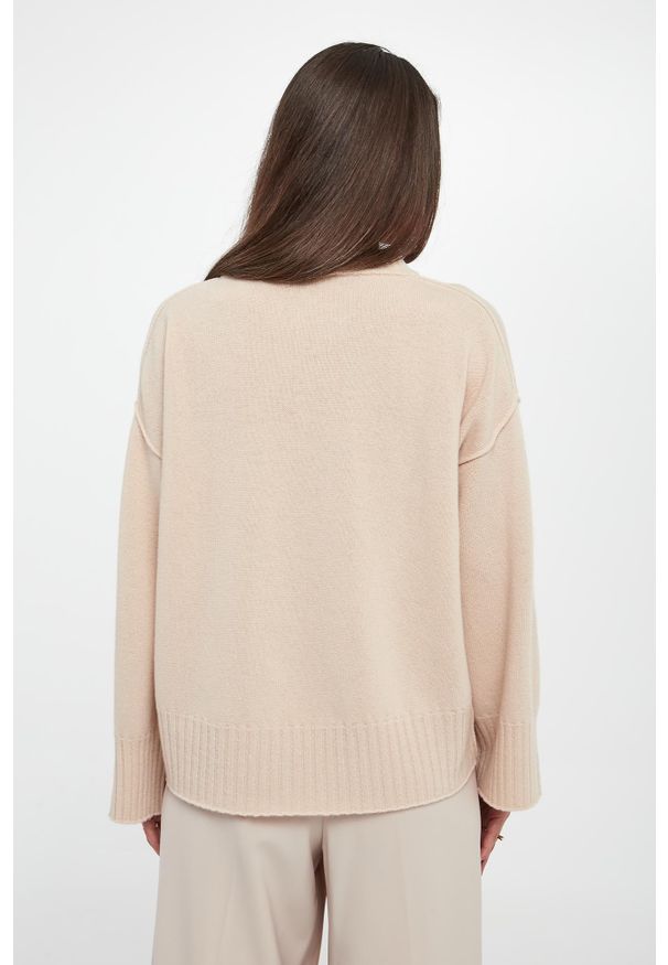 Marella - Sweter damski wełniany Amelia MARELLA MONOCHROME. Materiał: wełna