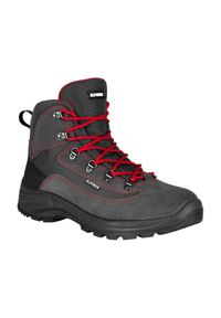 Buty trekkingowe Alpinus Brahmatal dla dorosłych High Active. Kolor: szary, czerwony, wielokolorowy. Styl: sportowy. Sport: turystyka piesza