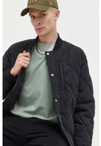 Abercrombie & Fitch kurtka męska kolor czarny przejściowa oversize. Kolor: czarny. Materiał: poliester #6