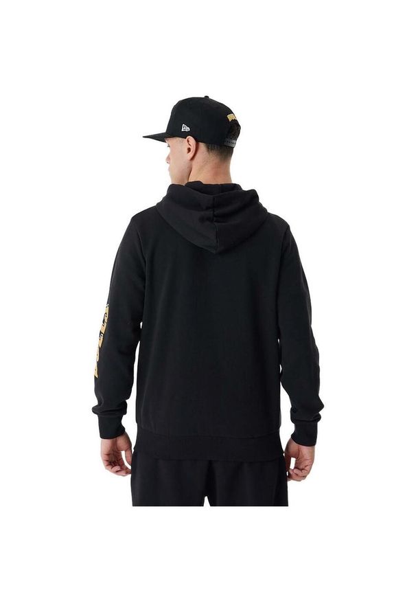 Bluza męska New Era Team Script FZ Hoody Chicago Bulls. Kolor: czarny