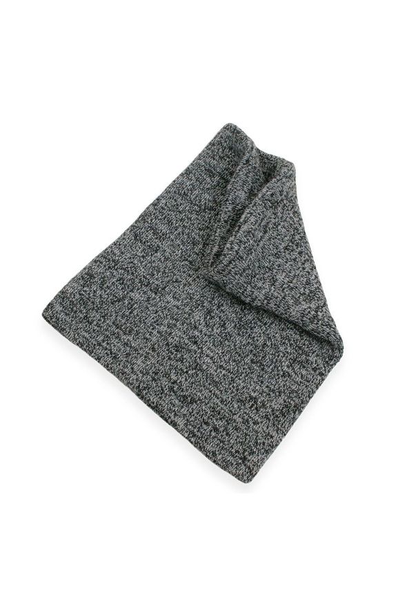 Wąski, Dobrze Przylegający Męski Komin, Czarno-Biały, Zimowy – Pako Jeans. Kolor: czarny, biały, wielokolorowy. Materiał: akryl. Sezon: zima