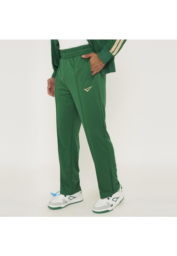 LEGEA - Spodnie Legea Stellar Dorosłych. Kolor: beżowy, wielokolorowy, zielony. Wzór: nadruk. Sport: fitness