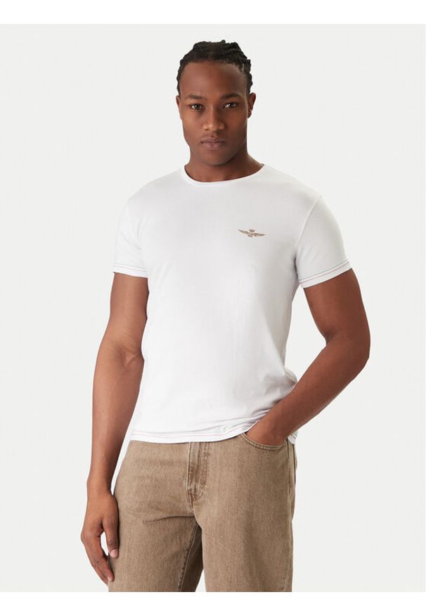 Aeronautica Militare Komplet t-shirtów AM1UTI003B Kolorowy Slim Fit. Materiał: bawełna. Wzór: kolorowy