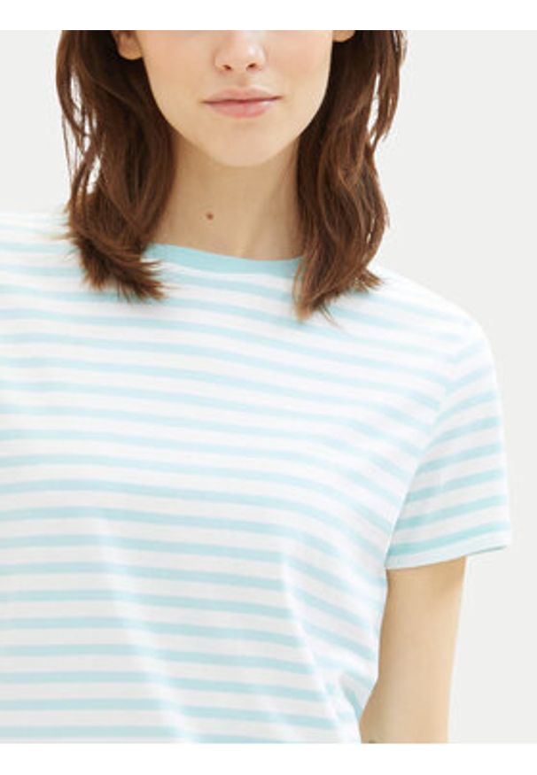 Tom Tailor Denim T-Shirt 1035867 Zielony Boxy Fit. Kolor: zielony. Materiał: bawełna