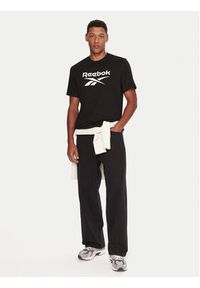 Reebok T-Shirt RK25141CCM Czarny Regular Fit. Kolor: czarny. Materiał: bawełna #5