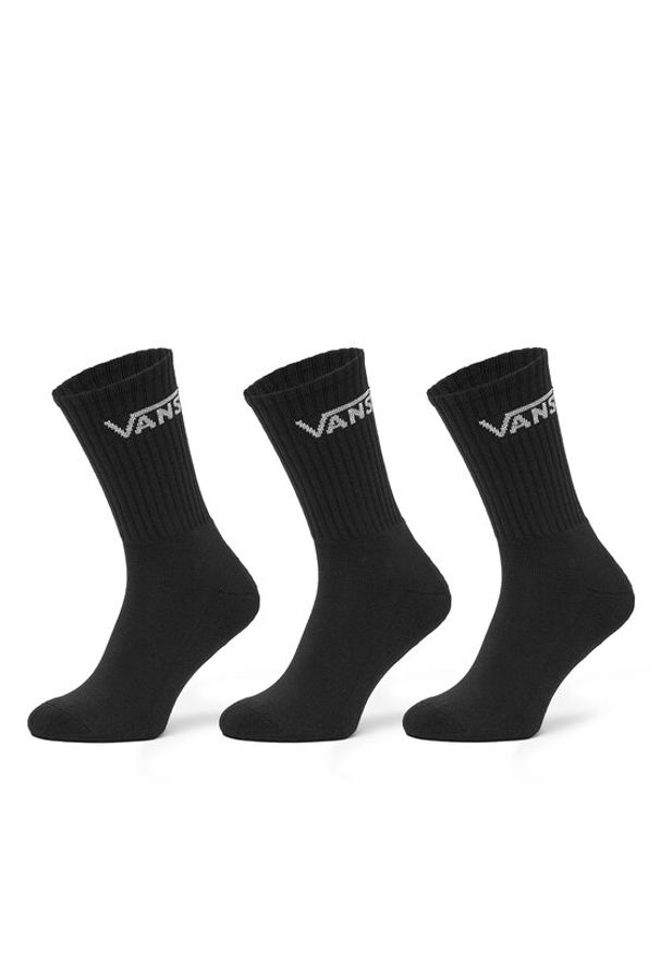 Vans Skarpety długie VN000QBV Czarny. Kolor: czarny. Materiał: bawełna