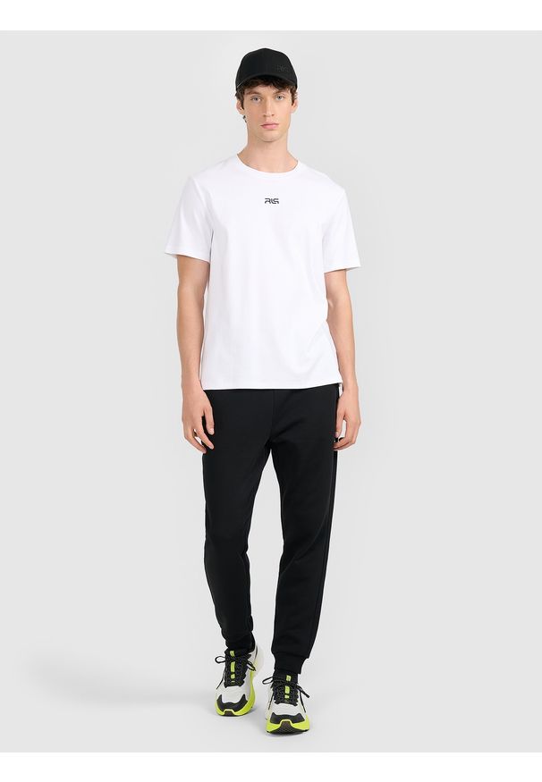 4f - 4F T-shirt regular z nadrukiem męski 4F x Robert Lewandowski - biała XXL. Okazja: na co dzień. Kolor: biały. Materiał: materiał, bawełna. Wzór: nadruk. Styl: casual, sportowy