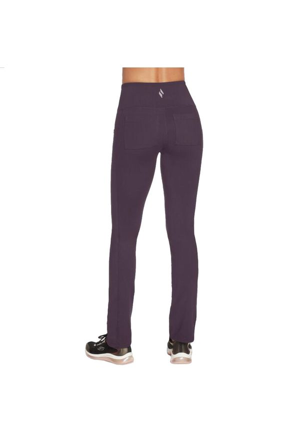 skechers - Spodnie treningowe damskie Skechers GO Walk Joy. Kolor: fioletowy. Materiał: nylon. Sport: fitness