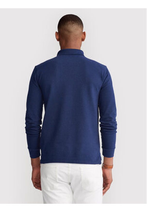Polo Ralph Lauren Polo 710681126038 Granatowy Slim Fit. Typ kołnierza: polo. Kolor: niebieski. Materiał: bawełna