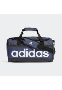 Adidas - Essentials Duffel Bag. Kolor: niebieski, biały, wielokolorowy, czarny. Materiał: materiał #1