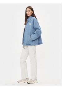 Calvin Klein Jeans Kurtka jeansowa Skater J20J223258 Niebieski Relaxed Fit. Kolor: niebieski. Materiał: bawełna