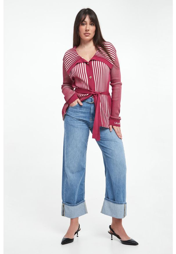 Liu Jo - Jeansy damskie z paskiem LIU JO